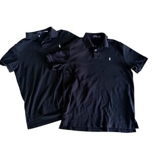 BUNDLE - Polo Ralph Lauren Polo Shirts 2pk Large Black
